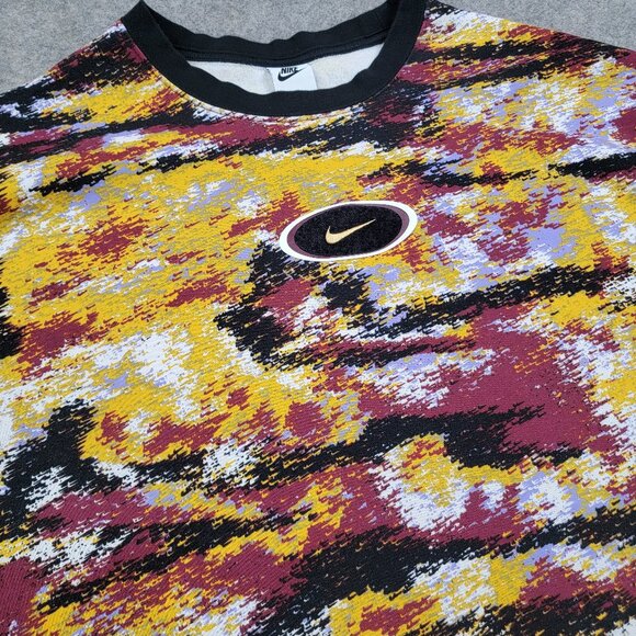 Nike Sweatshirt Womens 2X Gel Revival Crop Logo Crewneck Outdoor Sports - Picture 4 of 14